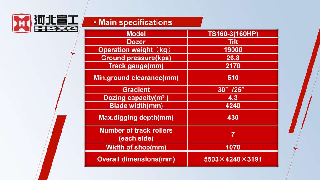 HBXG TS160-3 Swamp Bulldozer